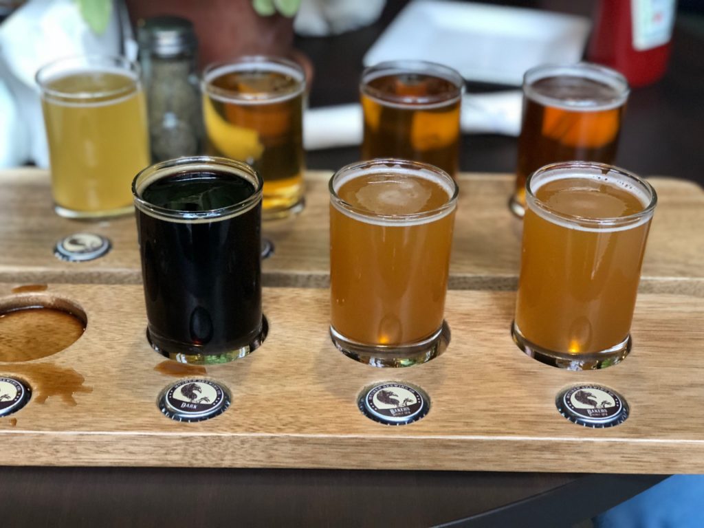 A Flight of Beers at Mudhen Brewing Company, Wildwood, Cape May County