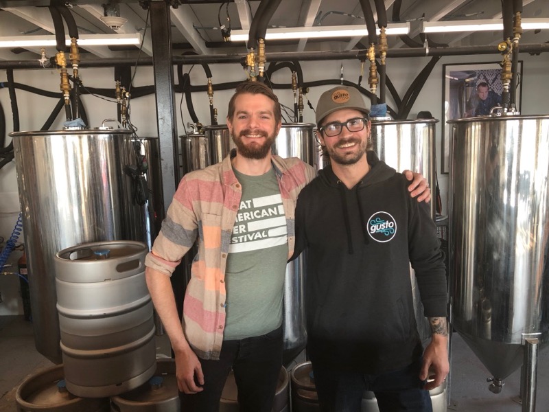 Owner Zack Pashley and Head Brewer Dan Petela of Gusto Brewing Co. Cape May County