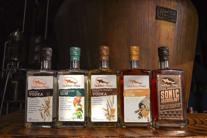 Dogfish Head Line of Scratch Made Spirits