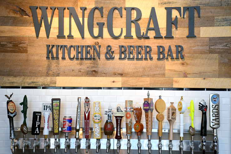 Taps at Wingcraft Kitchen and Beer Bar - One of the 5 Best Beer Bars in Atlantic City