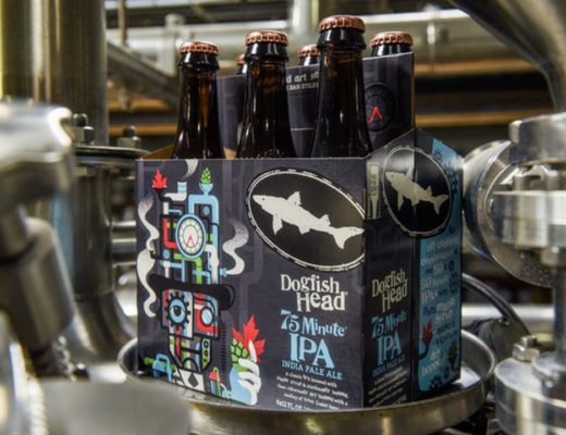 Dogfish Head 75 Minute IPA with art by Dan Stiles