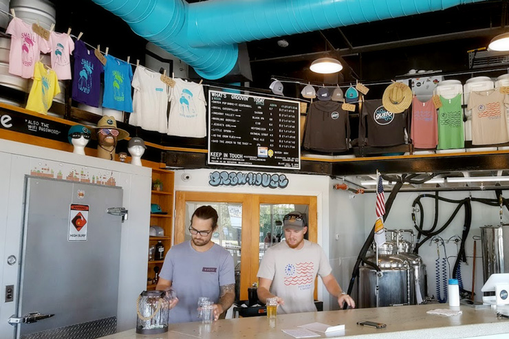 The bar at Gusto Brewing Company - Cape May County, New Jersey