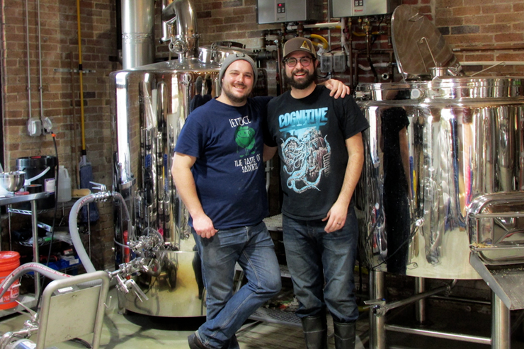 Chimney Rustic Ales Co-owners Dan Borrelli and Nic Martino