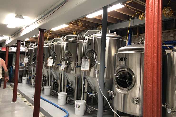 The Brew Tanks at Battle River Brewing