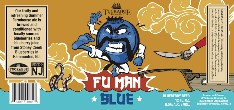 Tuckahoe Brewing Co. FU Man Beer Label