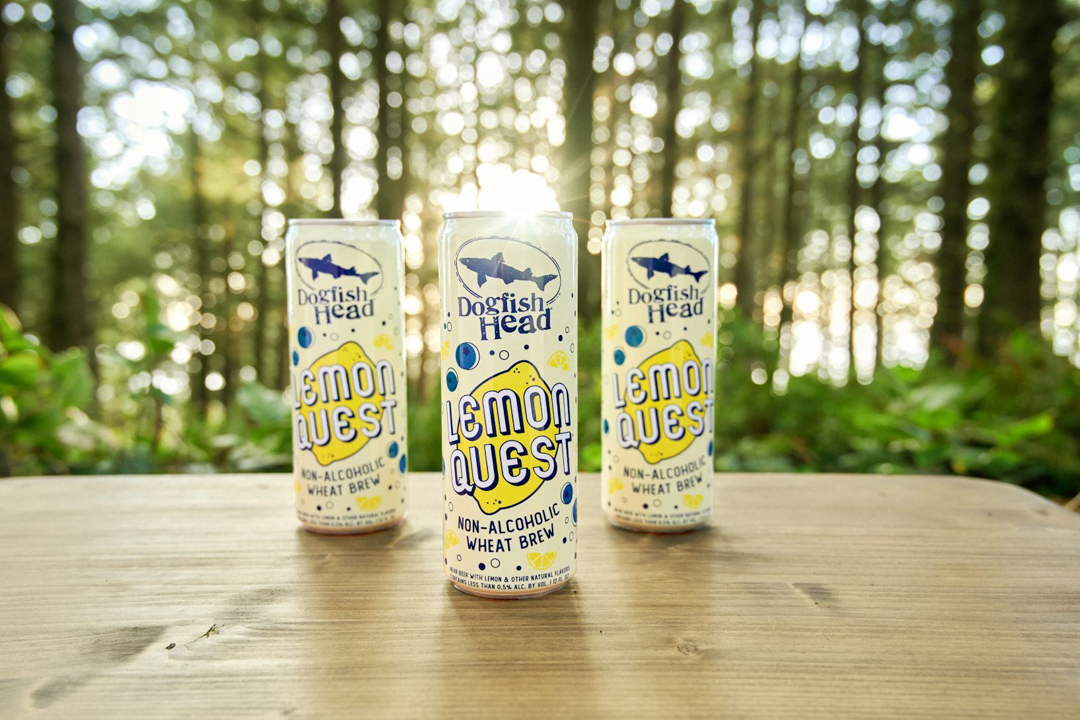 Dogfish Head Releases its First Non-Alcoholic Wheat Brew, Lemon Quest